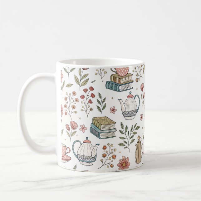 Cosy Tea & Books Mug (Gauche)