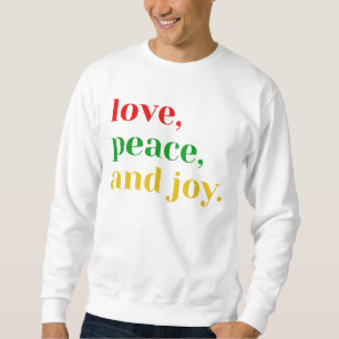 Cosy Unisex Crewneck Sweatshirt - 'Amour, Paix, an