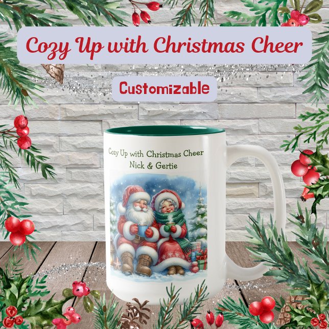 Cosy Up with Christmas Cheer Coffee Mug (Créateur téléchargé)