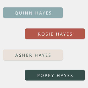 Cosy Winter Name Étiquettes