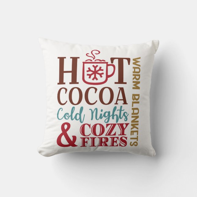 Cosy Winter Things Home Décor Jeter Oreiller (Recto)