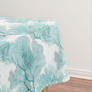 Côté Aqua Blue Coral Ventilateurs de mer Nappe