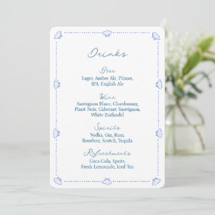 Côté Chic Bleu Mariage Nautique Barre Menu Signal