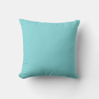 Côté coussin couleur solide Turquoise Aqua Blue