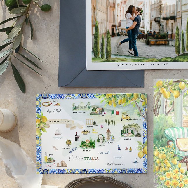 Côte d'Amalfi | Carte Itinéraire Méditerranéenne (Créateur téléchargé)