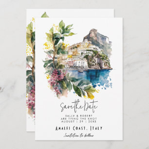 Côte d'Amalfi Italie enregistrer la carte de date