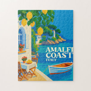 Côte d'Amalfi Italie Puzzle Méditerranéen Vintage