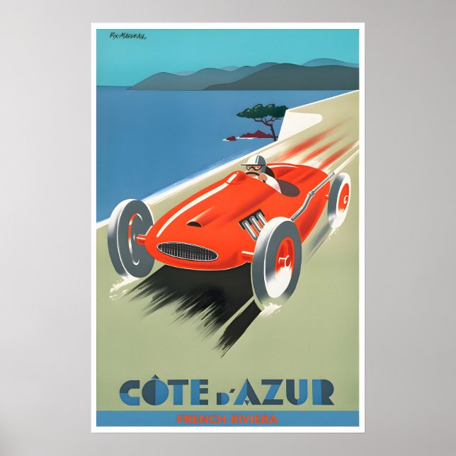 Côte d'Azur Impression de la Riviera française Art (Devant)