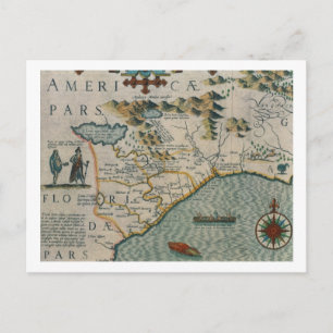 Côte de Caroline du Nord, détail de la carte intit