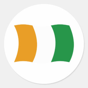 Côte d'Ivoire Autocollant de drapeau