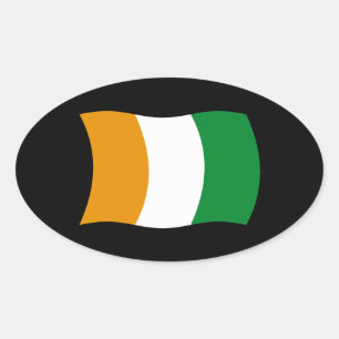 Cote d'Ivoire (Côte d'Ivoire) Autocollant de drape