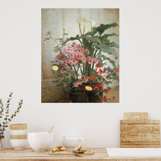 Côté d'une Serre 1870–80 Affiche (Cuisine)