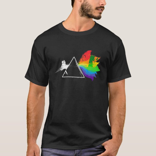 Côté foncé de la chemise T-shirt Kitsune (Devant)