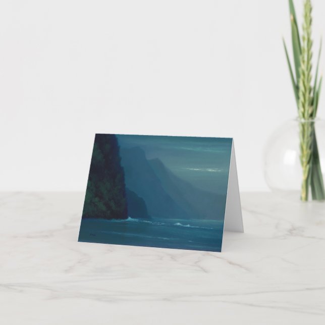 Côte paisible de Na'Pali - carte de note (Devant)