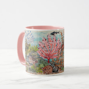 Côte rose Chic Sea Life Ocean Beach Marine Mug