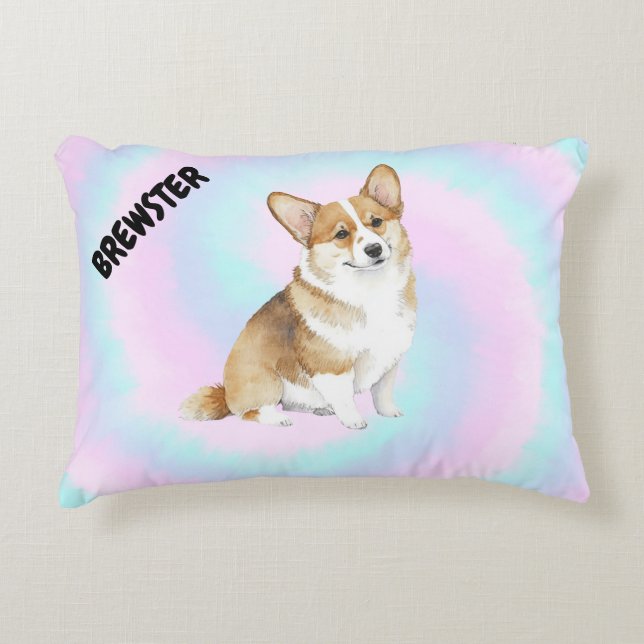 Coton bonbon chiot Coussin d'accent d'amour (Devant)