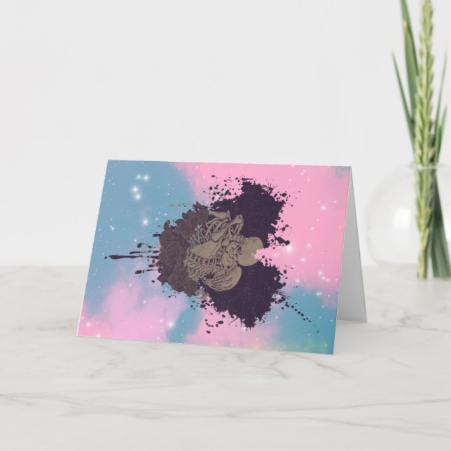 Coton Candy Goth Love Valentines Carte de jour (Devant)