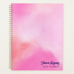 Coton Candy rose Abstrait Art Planner