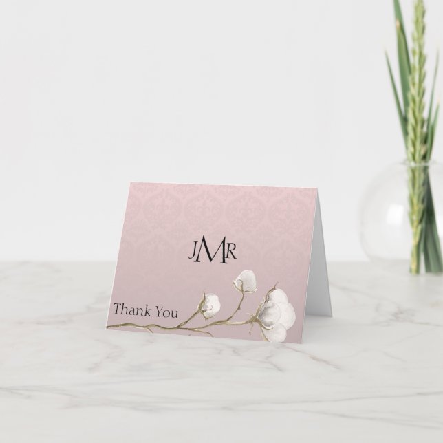 Coton Damask 2e anniversaire Merci (Devant)