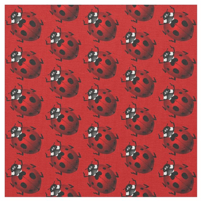 Coton de tissu de Ladybird de tissu d'art de (Fermer)