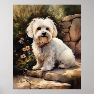 Coton De Tulear Chien Art Imprimer Poster