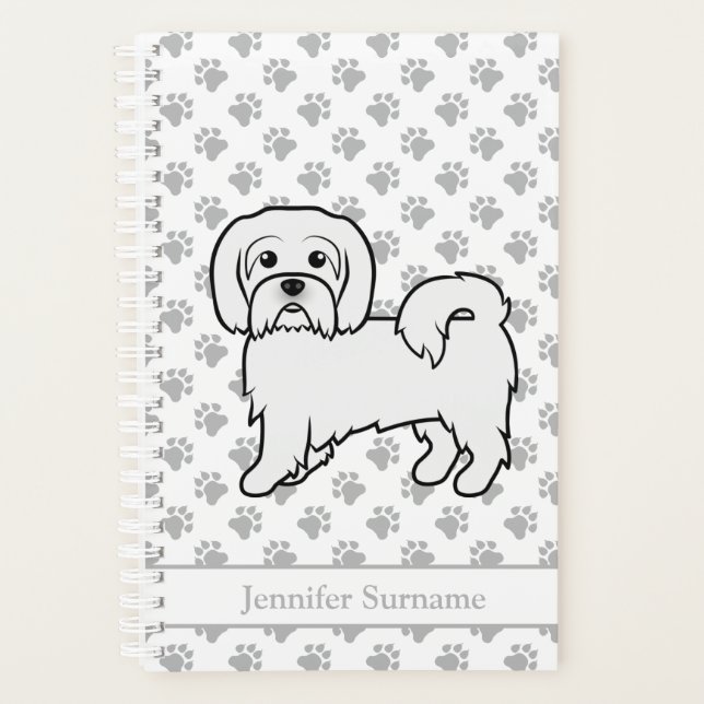 Coton de Tulear Chien de Dessin Animé Mignon & Tex (Devant)