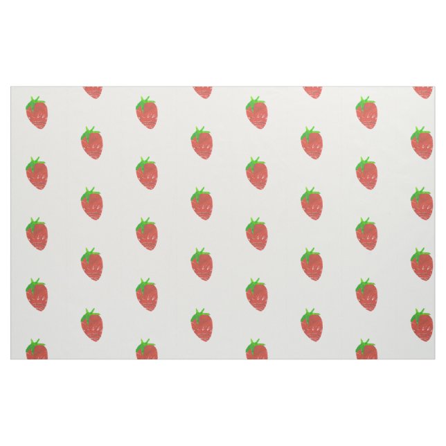 Coton peigné par tissu d'impression de fraise (56" (Fat Quarter)