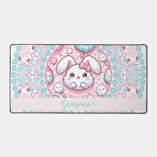Coton Personnalisé Candy Kawaii Bunny Dot Mandala