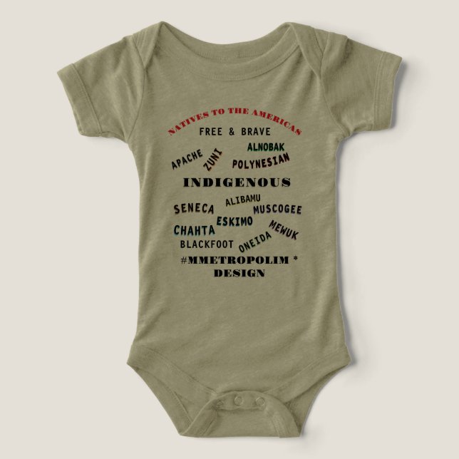 COTON—UNISEX NEWBORN to24MOIS/ NATIVE AMERICAN (Design Recto)