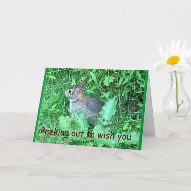 *COTRAVAILLEUR SPÉCIAL* SUR CARTE D'ANNIVERSAIRE (Petite plante)