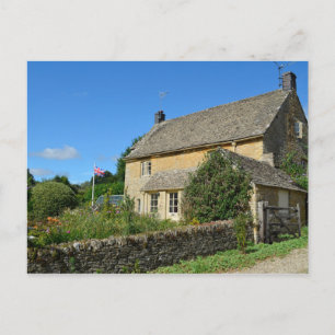 Cottage anglais avec carte postale du jardin