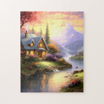 Cottage au bord de la rivière Puzzle