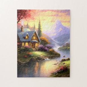 Cottage au bord de la rivière Puzzle