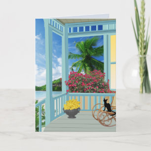 COTTAGE BALNÉAIRE AVEC CARTE D'ANNIVERSAIRE ART CA