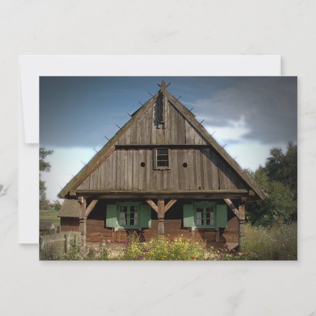 Cottage en bois - Invitation (Devant)