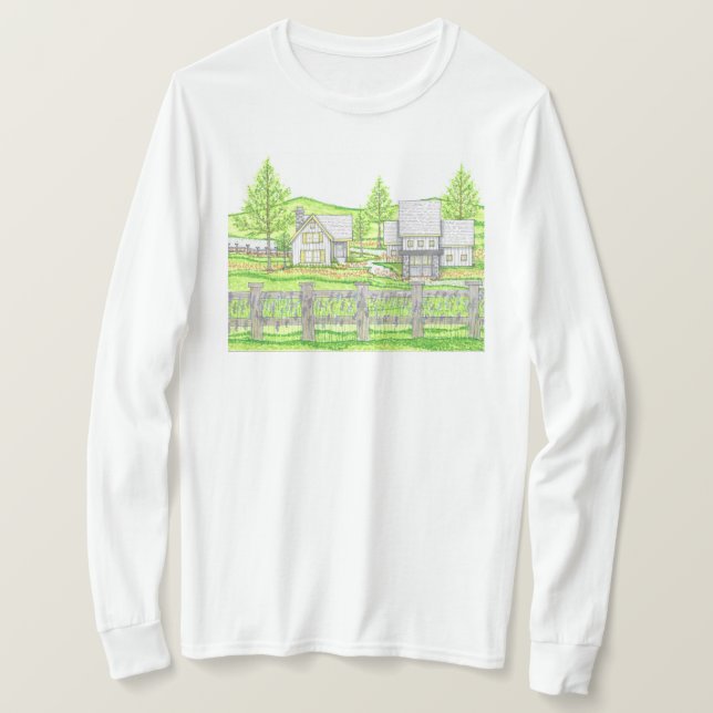 Cottage Farm Tshirt à manches longues (Design devant)
