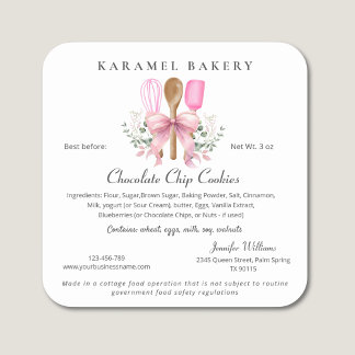 Cottage Food Law Étiquette Ustensiles Cuisine