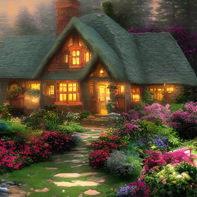 Cottage pittoresque dans le Puzzle de Bois (Créateur téléchargé)