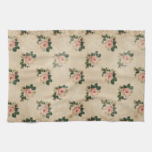 Cottage Rose serviette de cuisine (Horizontal)