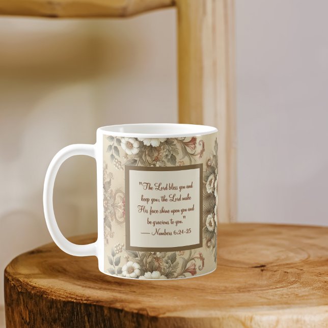 Cottage Traditions florales Matin Bénédiction Mug (Créateur téléchargé)