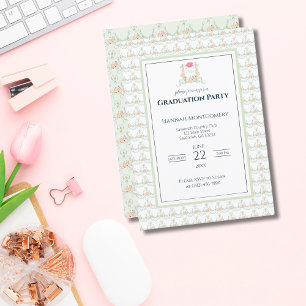 Cottagecore Artist Graduation Party Invitation