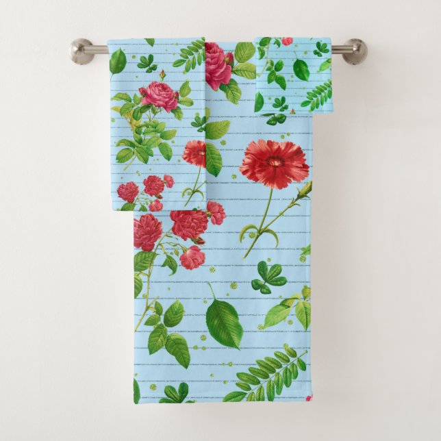 Cottagecore Floral Bleu (En situation)