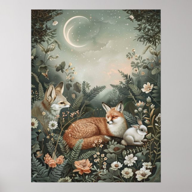 Cottagecore mystique | Poster Whimsical Nature (Devant)