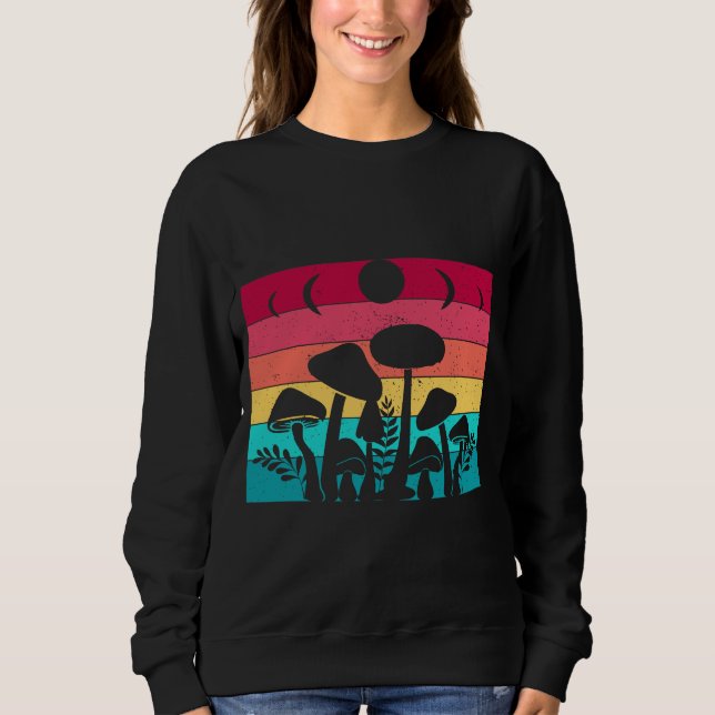 Cottagecore Sweatshirt Champignons esthétique Rétr (Devant)