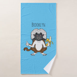 Cotton Top Tamarin montoon est une illustration