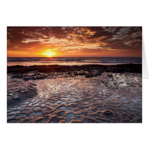 Coucher de soleil à la plage, Californie