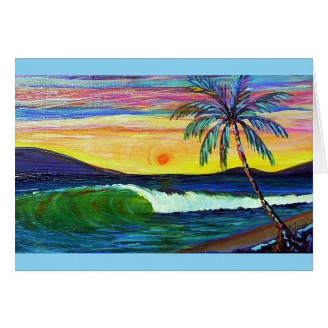 coucher de soleil à Lahaina (Devant horizontal)