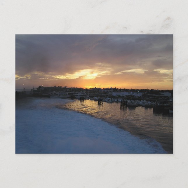 Coucher de soleil à Lanzarote 2 Carte postale (Devant)