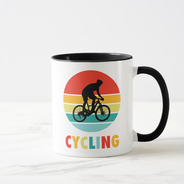 Coucher de soleil à vélo Mug Sport extérieur (Droite)