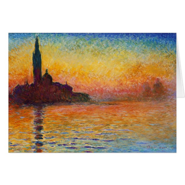 Coucher de soleil à Venise, Claude Monet (Devant horizontal)